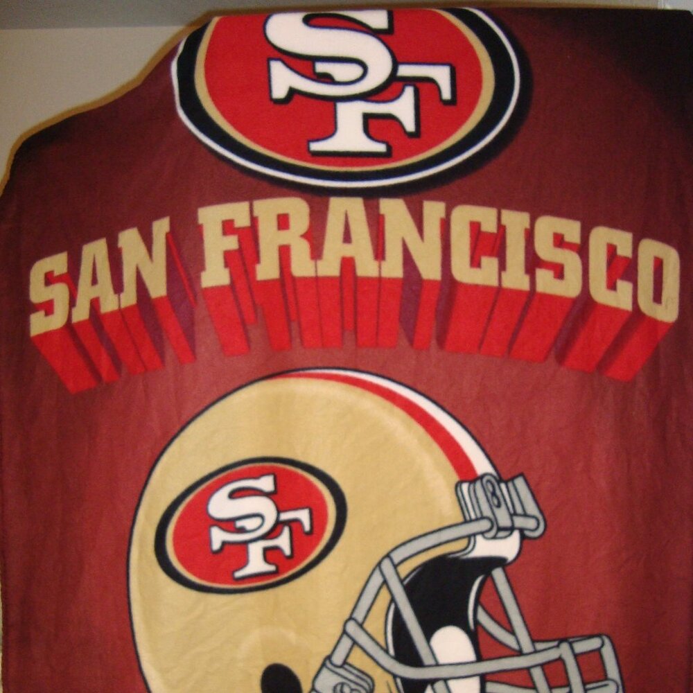 San Francisco 49-ers throw blanket